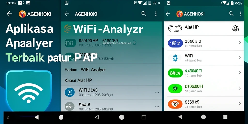 Tampilan antarmuka aplikasi AGENHOKI yang sederhana dan informatif.